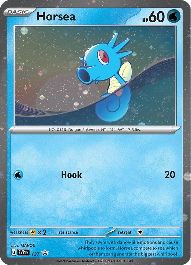 Horsea (SVP137) (Cosmo Holo) [Scarlet & Violet: Black Star Promos] | Galactic Gamez