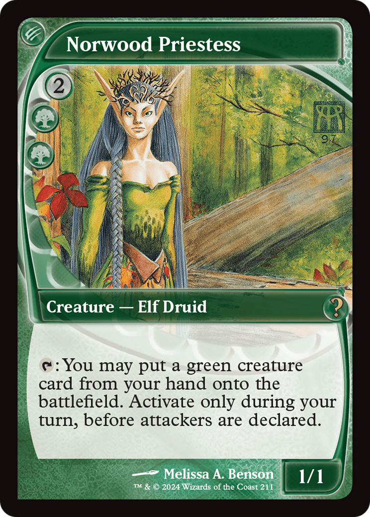 Norwood Priestess (Future Sight) [Mystery Booster 2] | Galactic Gamez