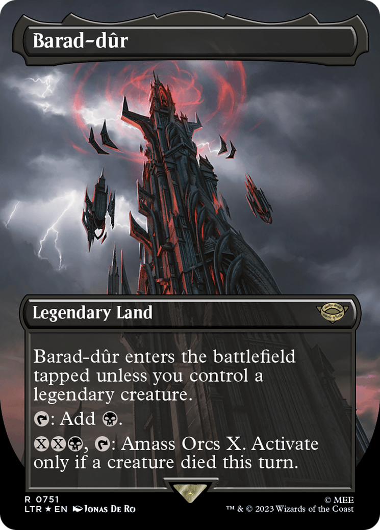 Barad-dur (0751) (Borderless) (Surge Foil) [The Lord of the Rings: Tales of Middle-Earth] | Galactic Gamez