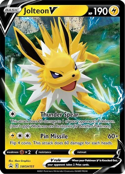 Jolteon V (SWSH151) [Sword & Shield: Black Star Promos] | Galactic Gamez