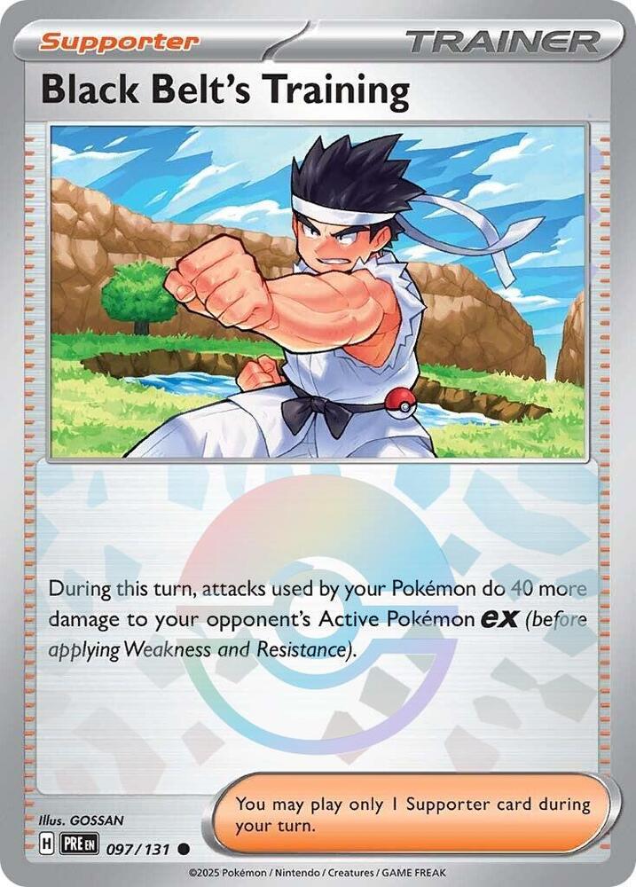 Black Belt's Training (097/131) (Poke Ball Pattern) [Scarlet & Violet: Prismatic Evolutions] | Galactic Gamez