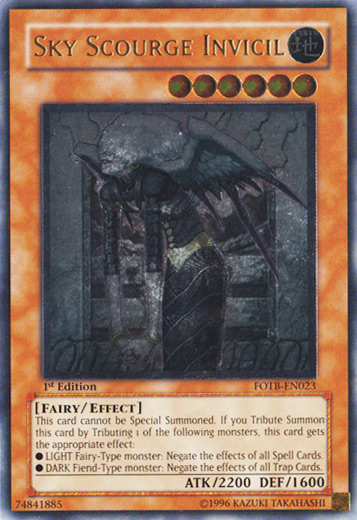 Sky Scourge Invicil [FOTB-EN023] Ultimate Rare | Galactic Gamez