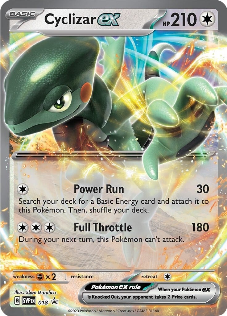 Cyclizar ex (018) (Jumbo Card) [Scarlet & Violet: Black Star Promos] | Galactic Gamez