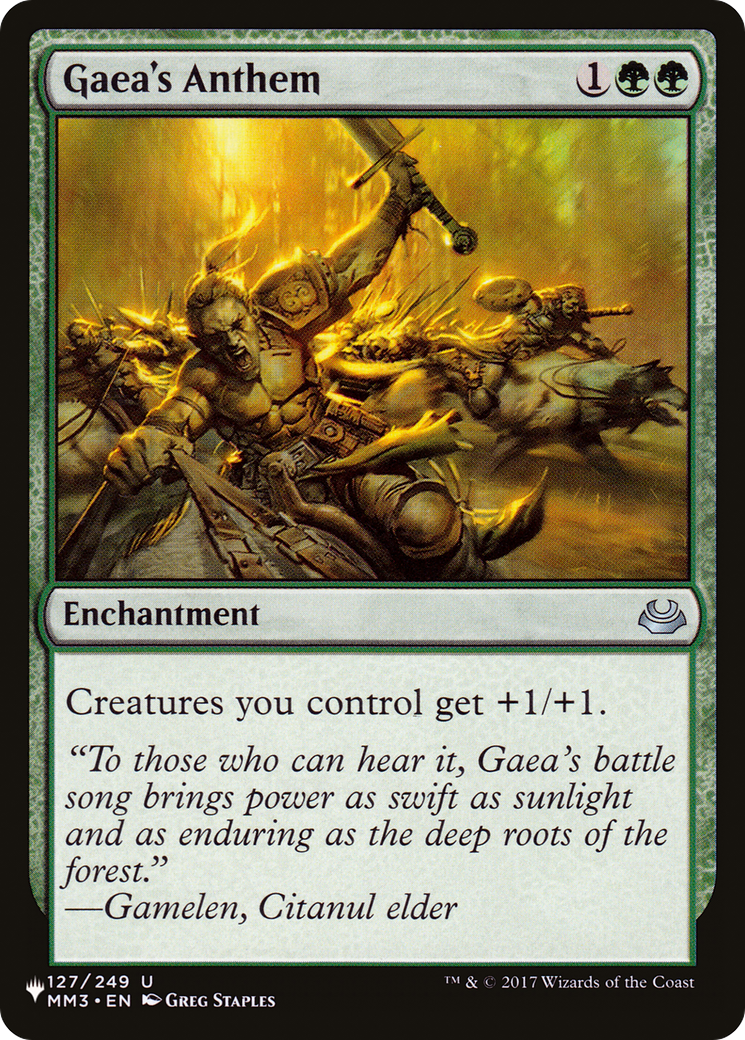 Gaea's Anthem (MM3) [The List] | Galactic Gamez