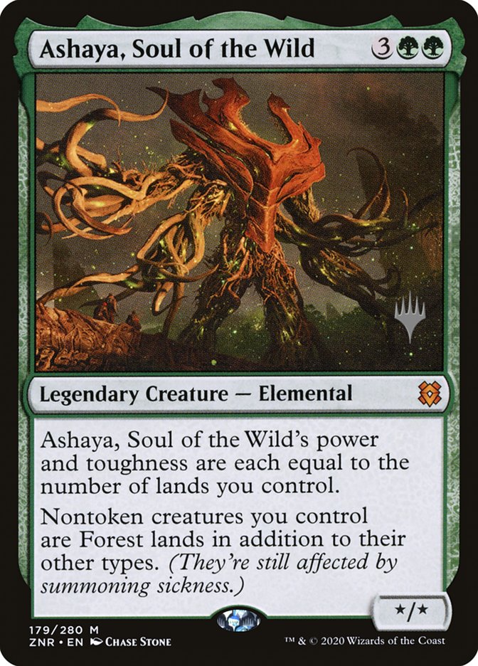 Ashaya, Soul of the Wild (Promo Pack) [Zendikar Rising Promos] | Galactic Gamez