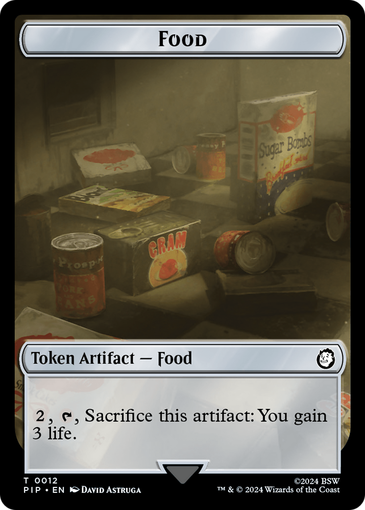 Food (0012) // Copy Double-Sided Token [Fallout Tokens] | Galactic Gamez