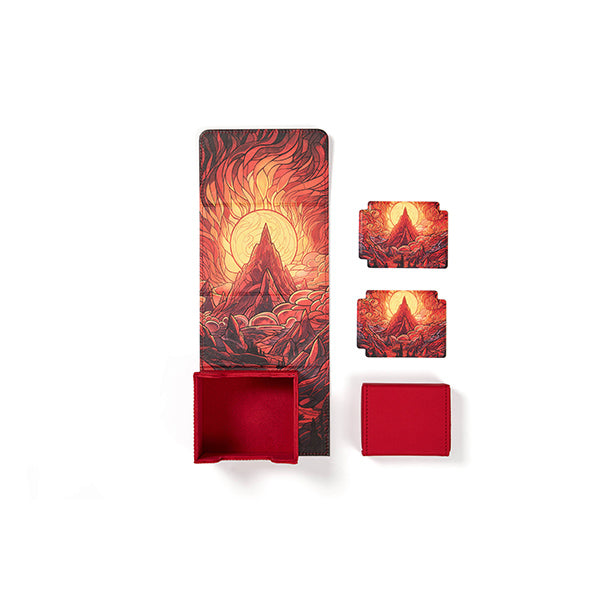 Arcane Fortress - Deck Vault: Radiant 100+ Deluxe- Stained Glass- Burning Mountain | Galactic Gamez