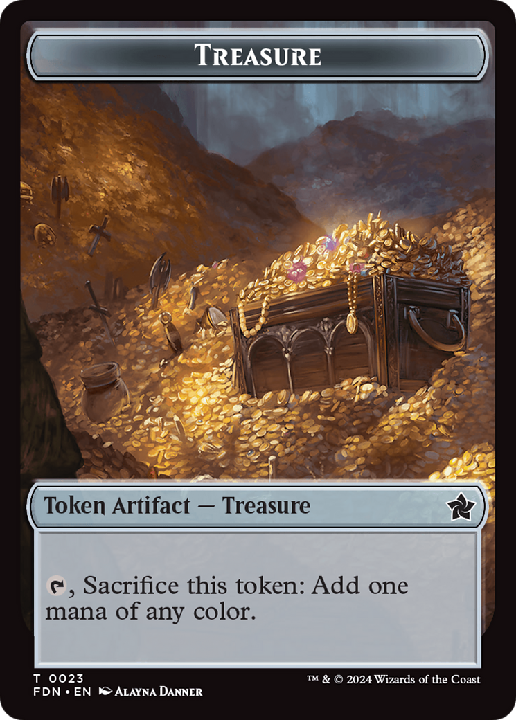 Food // Treasure Double-Sided Token [Foundations Tokens] | Galactic Gamez