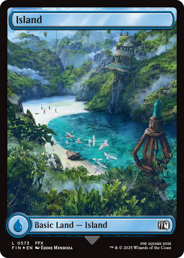 Island (0573) (Surge Foil) [FINAL FANTASY] | Galactic Gamez
