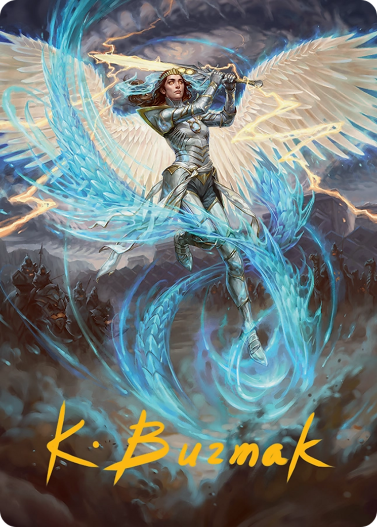 Elspeth, Storm Slayer Art Card (49/54) [Tarkir: Dragonstorm Art Series] | Galactic Gamez