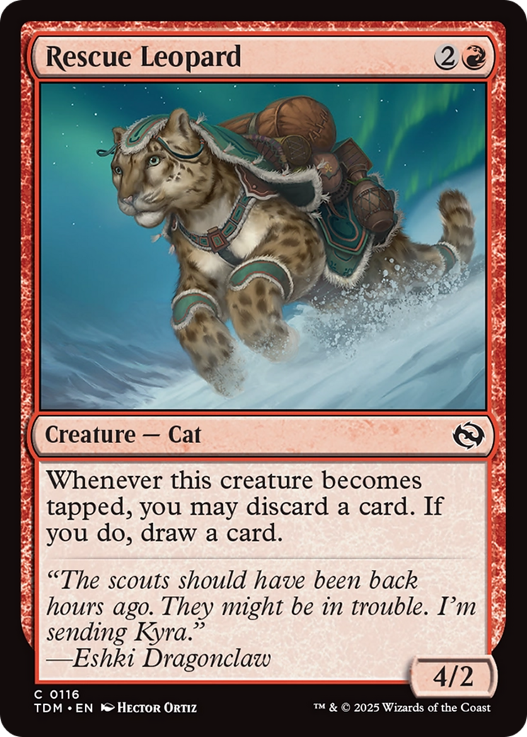 Rescue Leopard [Tarkir: Dragonstorm] | Galactic Gamez