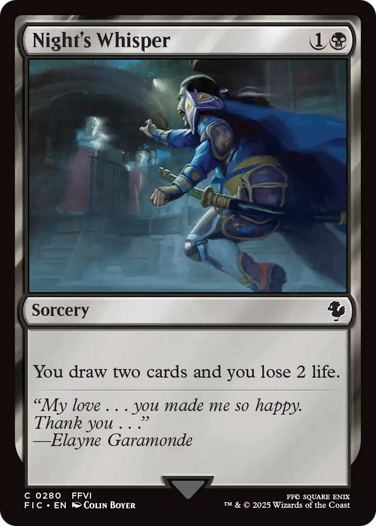 Night's Whisper [FINAL FANTASY Commander] | Galactic Gamez