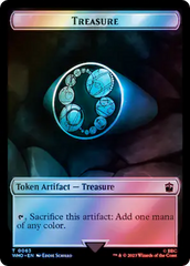 Alien Angel // Treasure (0063) Double-Sided Token (Surge Foil) [Doctor Who Tokens] | Galactic Gamez