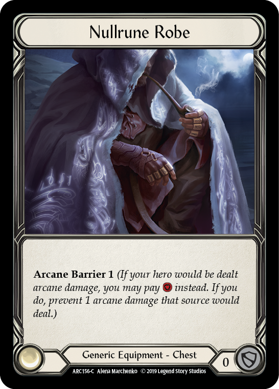 Nullrune Robe [ARC156-C] (Arcane Rising)  1st Edition Cold Foil | Galactic Gamez