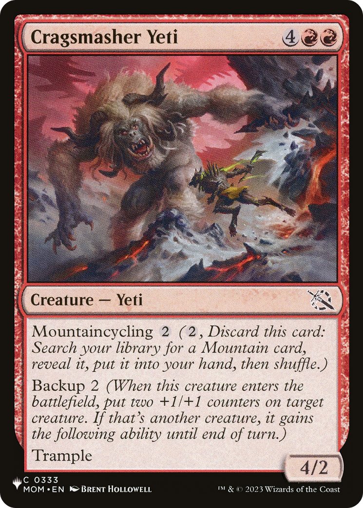 Cragsmasher Yeti [The List Reprints] | Galactic Gamez