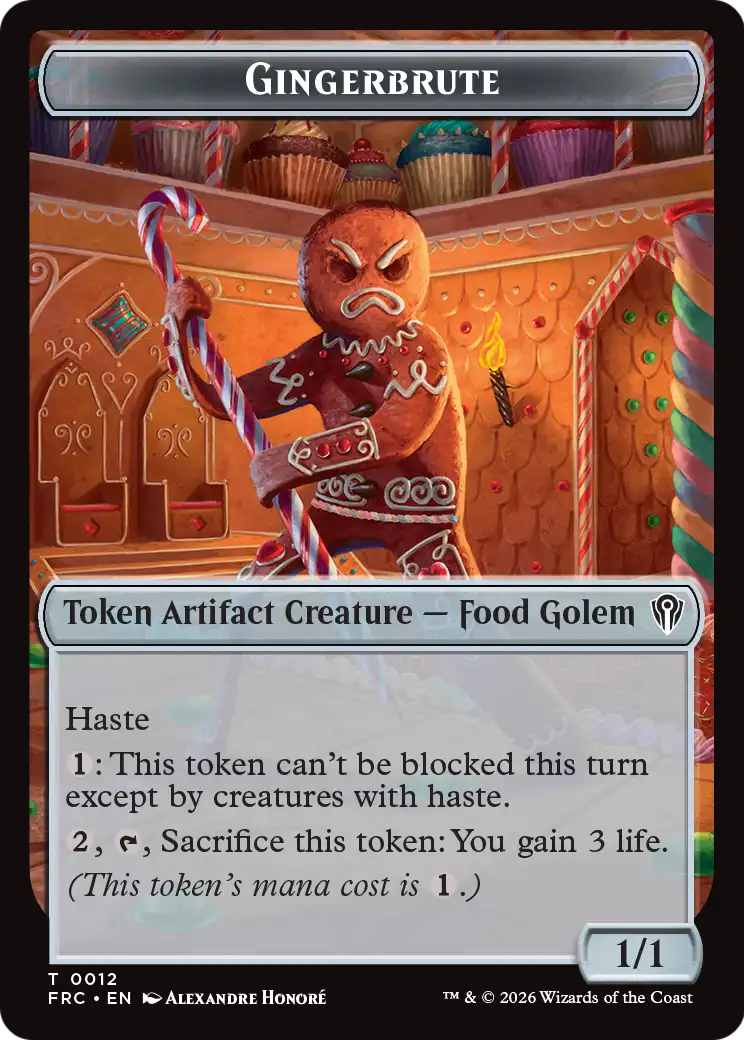Gingerbrute // Myr Double-Sided Token [Reality Fracture Commander Tokens] | Galactic Gamez