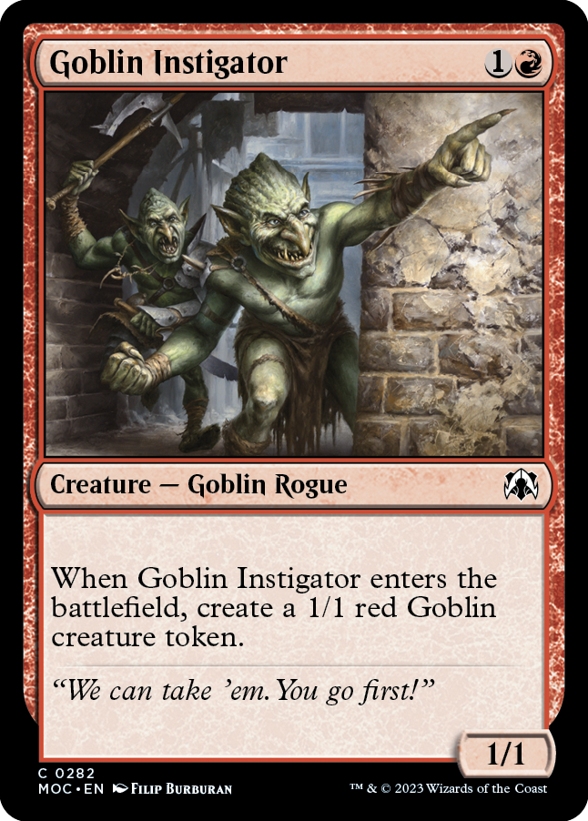 Goblin Instigator [March of the Machine Commander] | Galactic Gamez