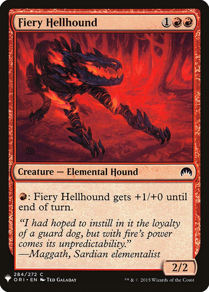 Fiery Hellhound [Mystery Booster] | Galactic Gamez