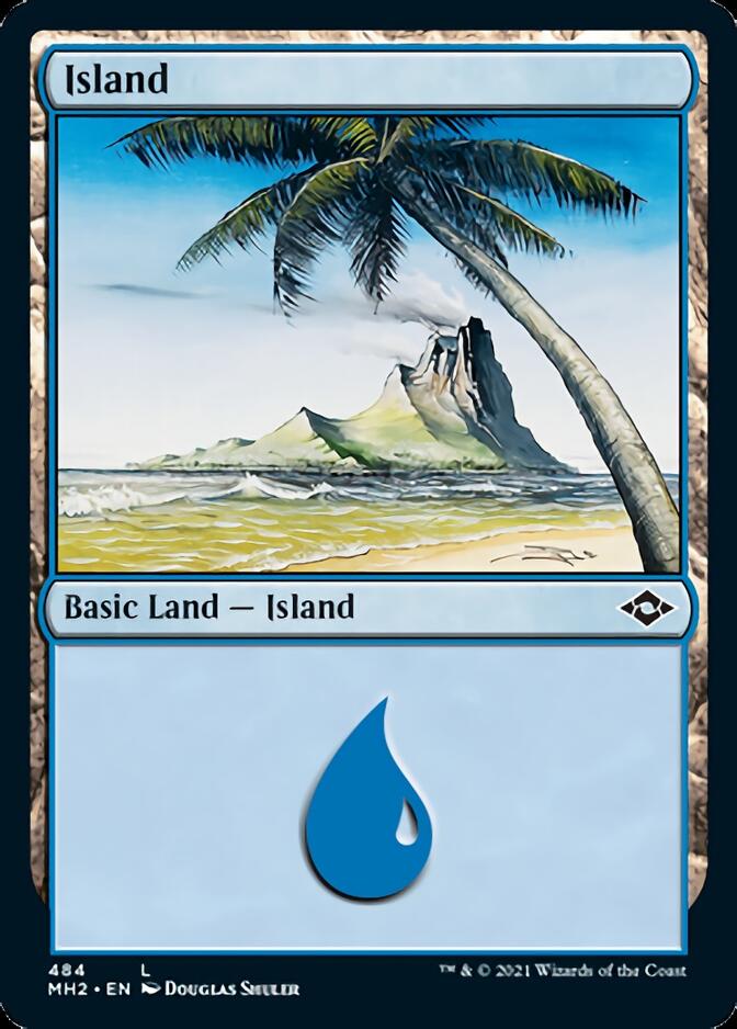 Island (484) (Foil Etched) [Modern Horizons 2] | Galactic Gamez