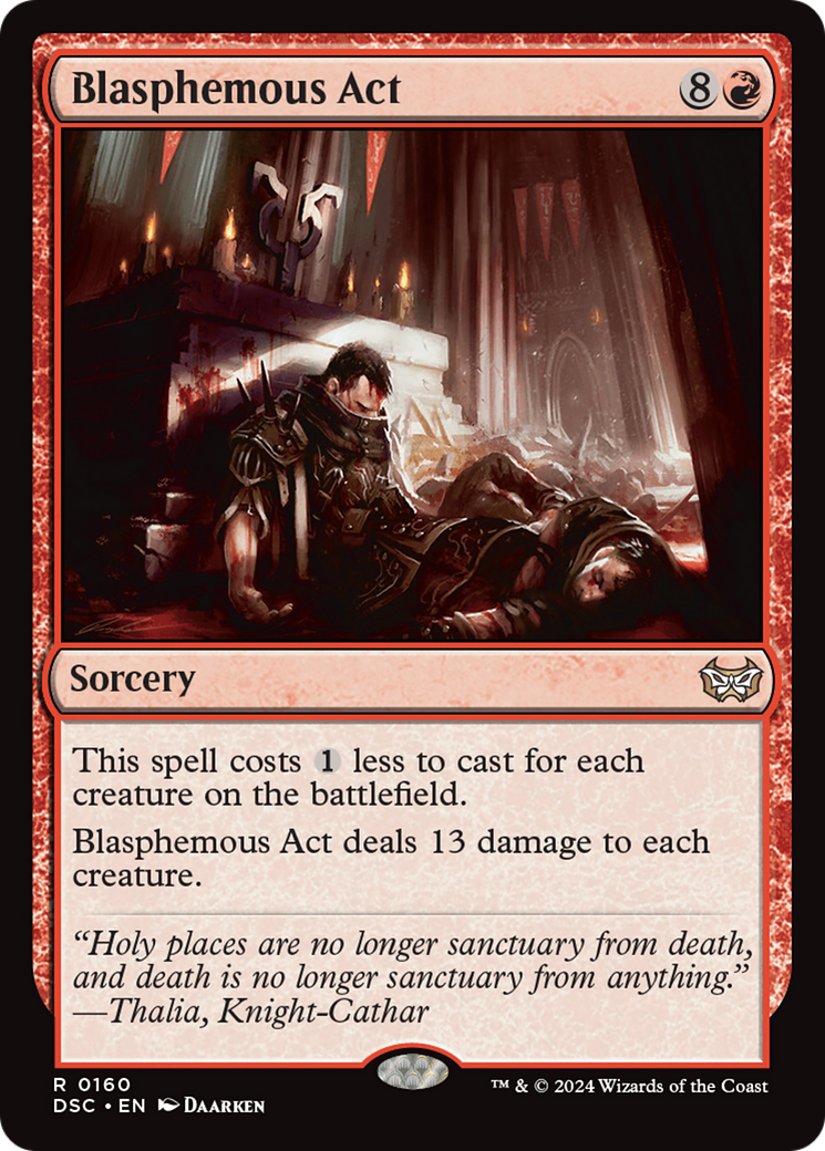 Blasphemous Act [Duskmourn: House of Horror Commander] | Galactic Gamez