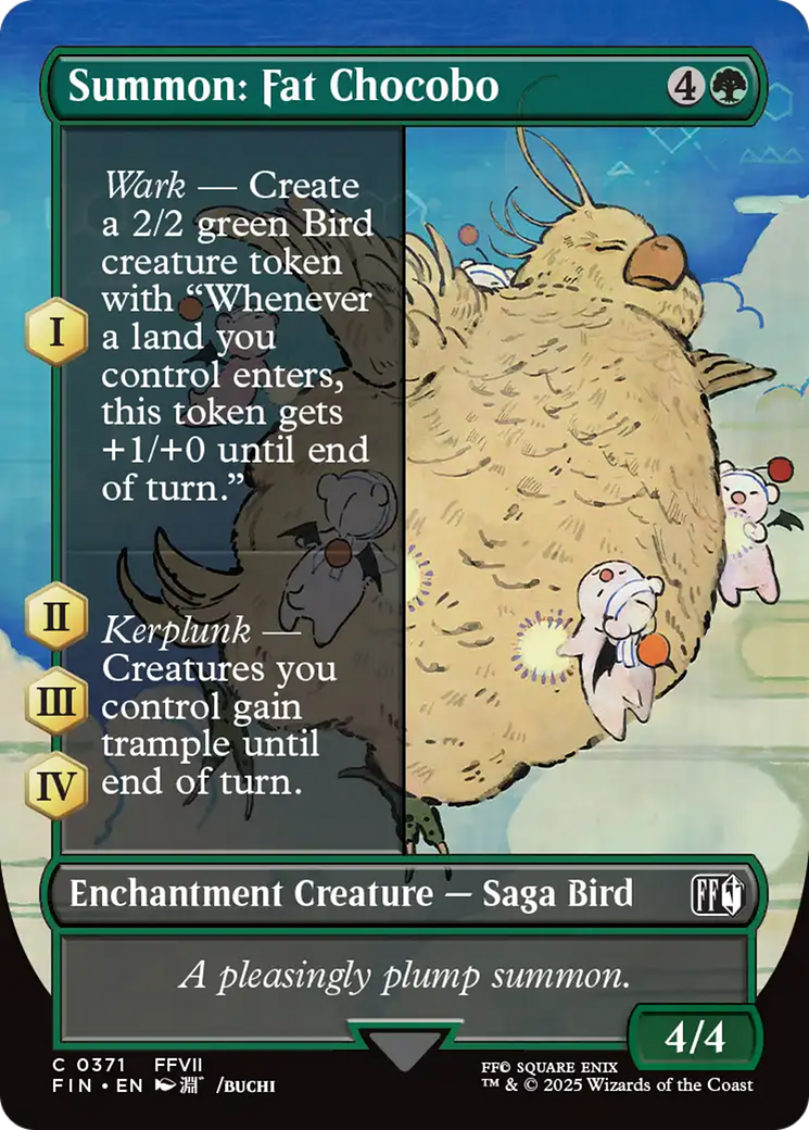 Summon: Fat Chocobo (Borderless) [FINAL FANTASY] | Galactic Gamez