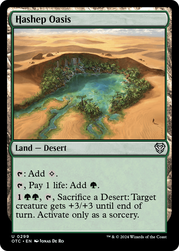 Hashep Oasis [Outlaws of Thunder Junction Commander] | Galactic Gamez