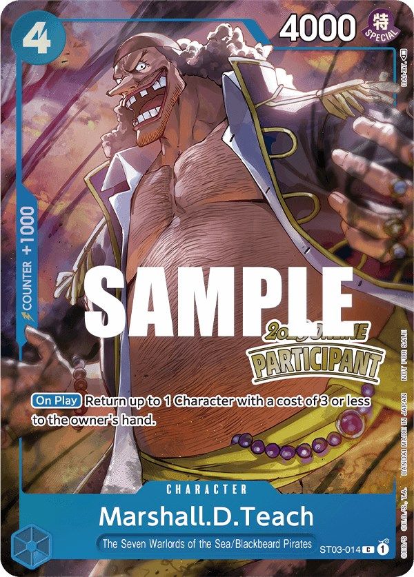 Marshall.D.Teach (Online Regional 2023) [Participant] [One Piece Promotion Cards] | Galactic Gamez