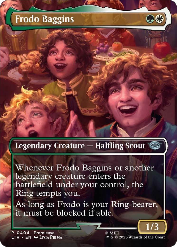 Frodo Baggins (Borderless Alternate Art) [The Lord of the Rings: Tales of Middle-Earth] | Galactic Gamez