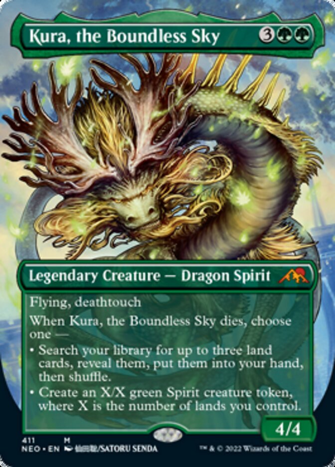 Kura, the Boundless Sky (Borderless Alternate Art) [Kamigawa: Neon Dynasty] | Galactic Gamez