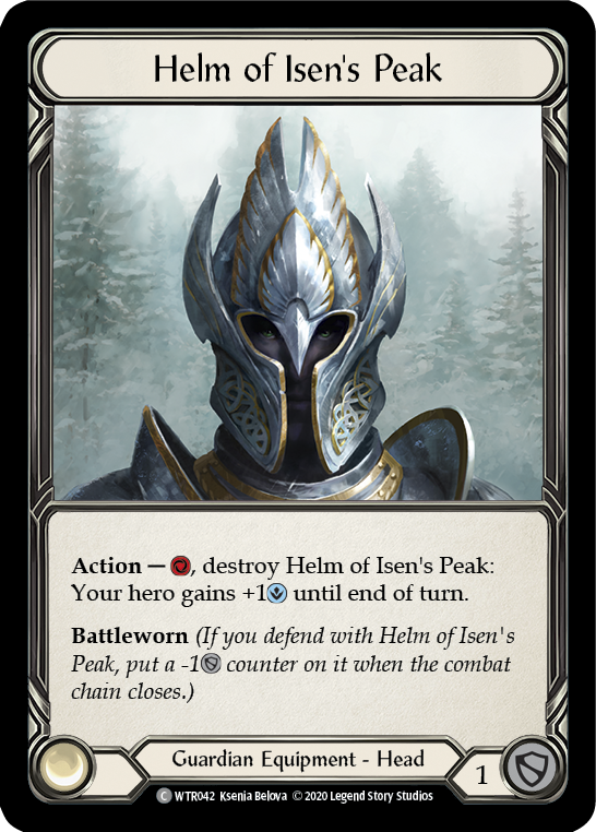 Helm of Isen's Peak [U-WTR042] (Welcome to Rathe Unlimited)  Unlimited Rainbow Foil | Galactic Gamez
