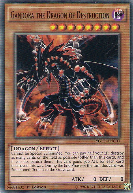 Gandora the Dragon of Destruction [YGLD-ENC03] Common | Galactic Gamez