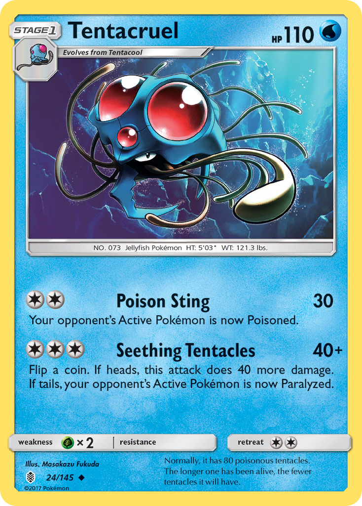 Tentacruel (24/145) [Sun & Moon: Guardians Rising] | Galactic Gamez