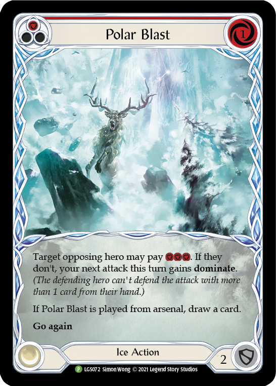 Polar Blast (Red) [LGS072] (Promo)  Rainbow Foil | Galactic Gamez