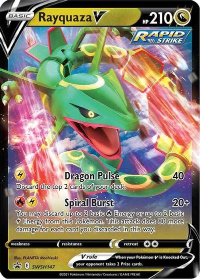 Rayquaza V (SWSH147) [Sword & Shield: Black Star Promos] | Galactic Gamez