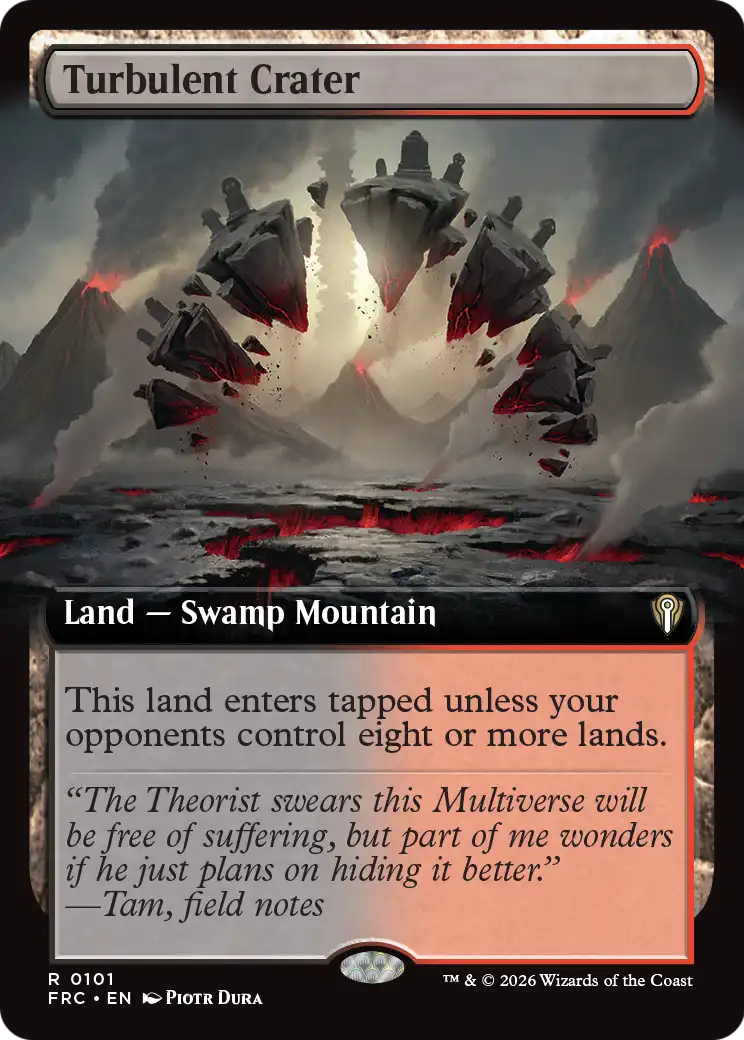 Turbulent Crater (Extended Art) [Reality Fracture Commander] | Galactic Gamez