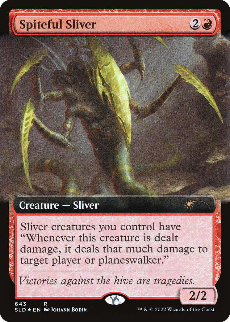 Spiteful Sliver (Extended Art) [Secret Lair Drop Promos] | Galactic Gamez