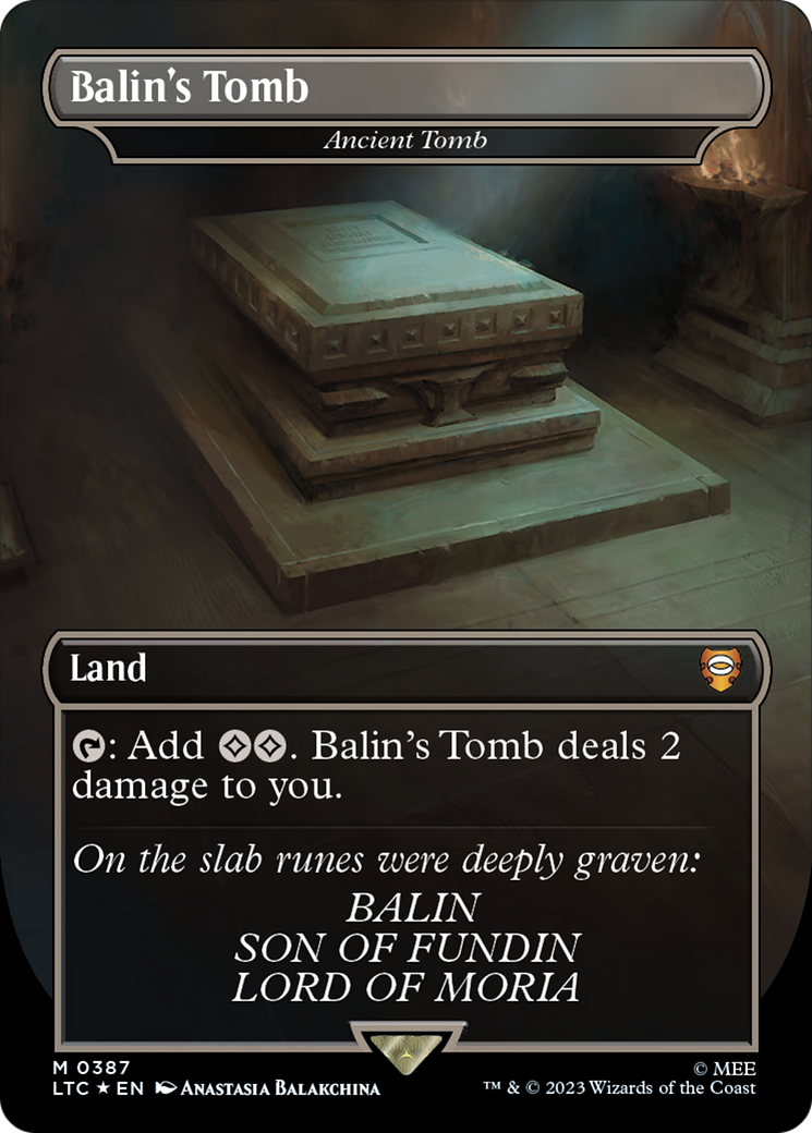 Balin's Tomb - Ancient Tomb (Surge Foil Realms and Relics) [The Lord of the Rings: Tales of Middle-Earth Commander] | Galactic Gamez