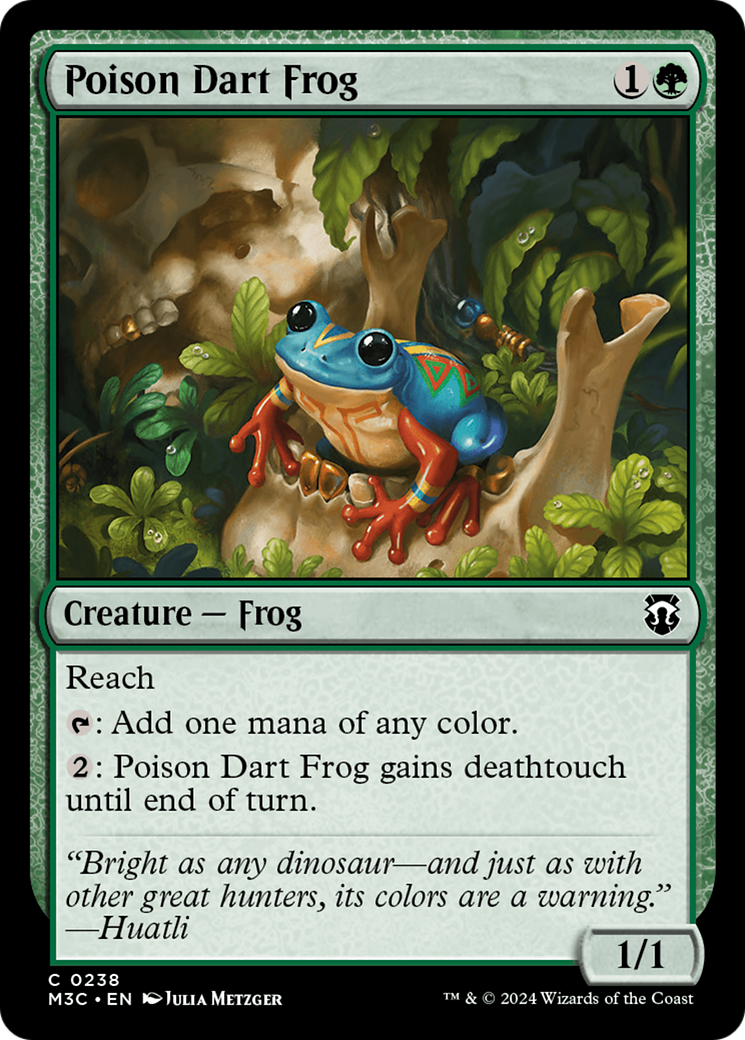 Poison Dart Frog (Ripple Foil) [Modern Horizons 3 Commander] | Galactic Gamez