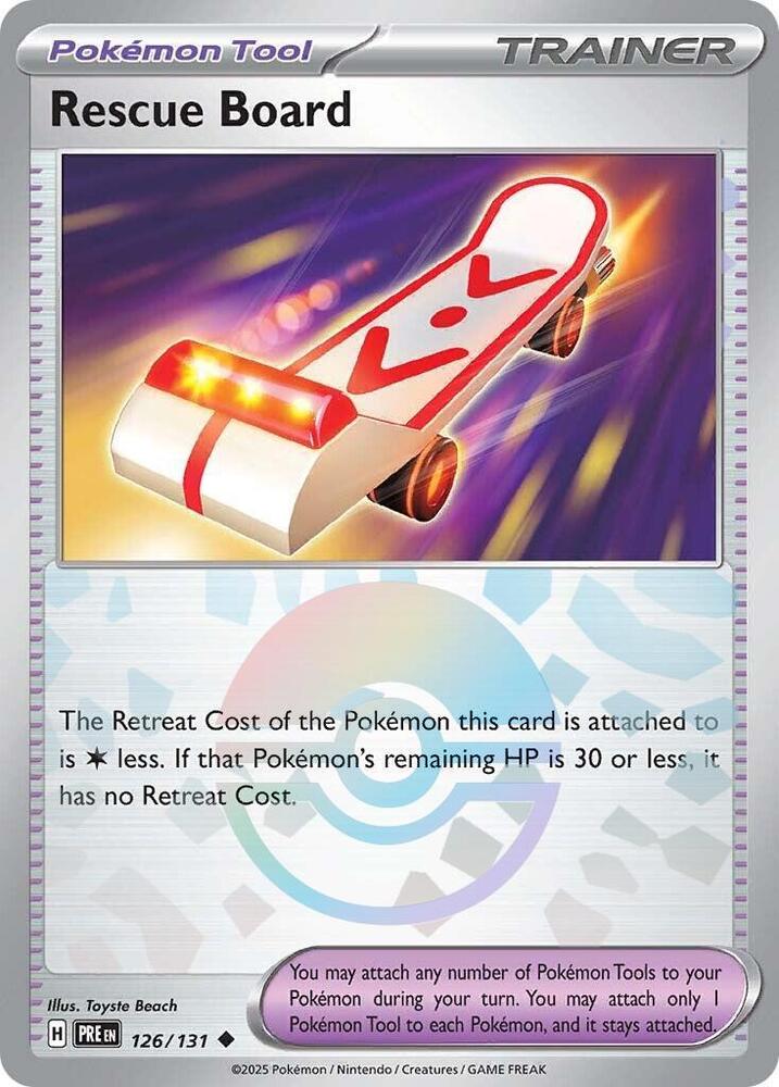 Rescue Board (126/131) (Poke Ball Pattern) [Scarlet & Violet: Prismatic Evolutions] | Galactic Gamez