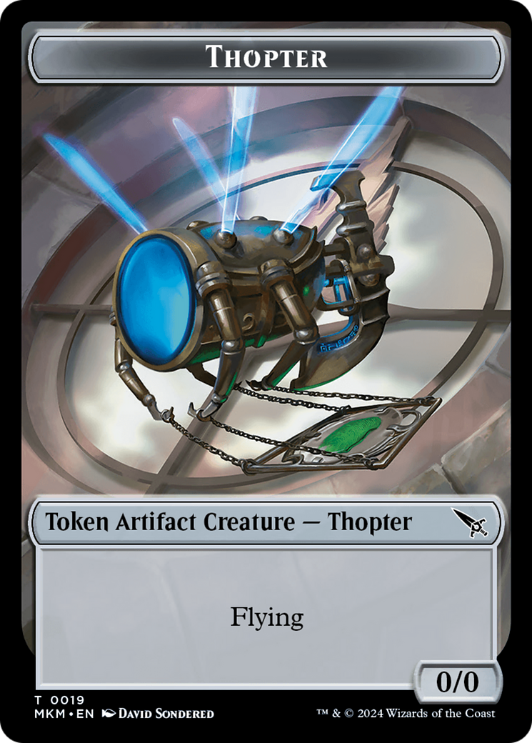 Thopter Token (0019) [Murders at Karlov Manor Tokens] | Galactic Gamez