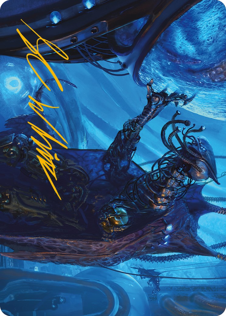 Atmosphere Surgeon Art Card (Gold-Stamped Signature) [Phyrexia: All Will Be One Art Series] | Galactic Gamez