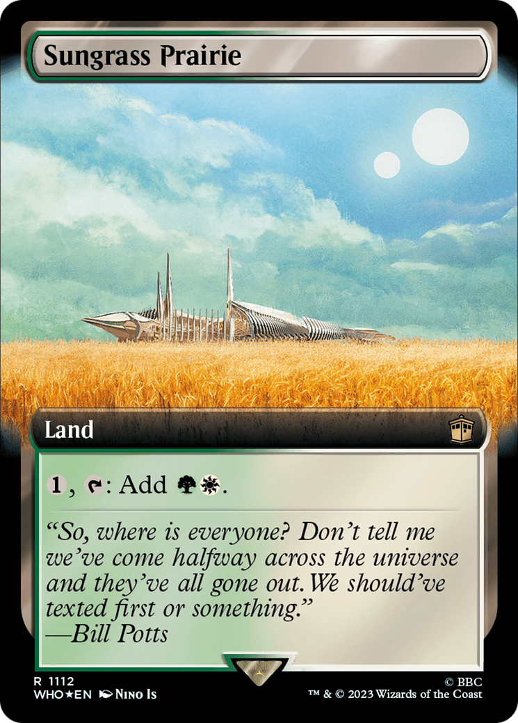 Sungrass Prairie (Extended Art) (Surge Foil) [Doctor Who] | Galactic Gamez