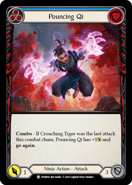 Pouncing Qi (Blue) [DYN058] (Dynasty) | Galactic Gamez