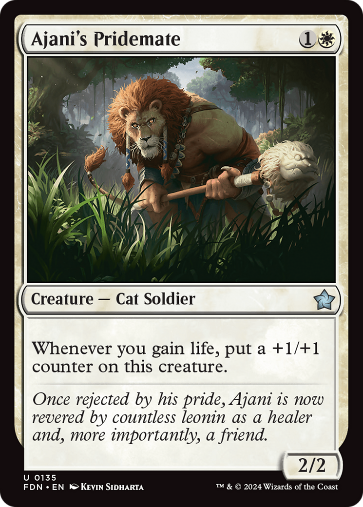 Ajani's Pridemate [Foundations] | Galactic Gamez