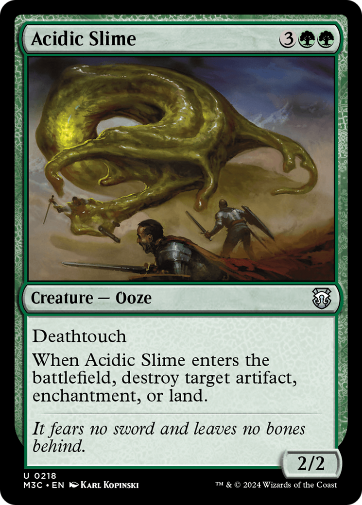 Acidic Slime (Ripple Foil) [Modern Horizons 3 Commander] | Galactic Gamez