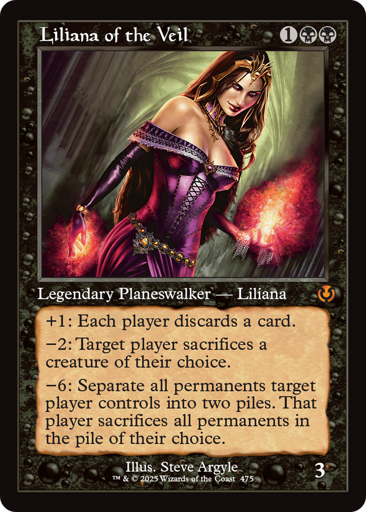 Liliana of the Veil (Retro Frame) [Innistrad Remastered] | Galactic Gamez