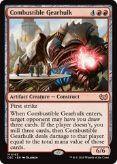 Combustible Gearhulk [Duskmourn: House of Horror Commander] | Galactic Gamez