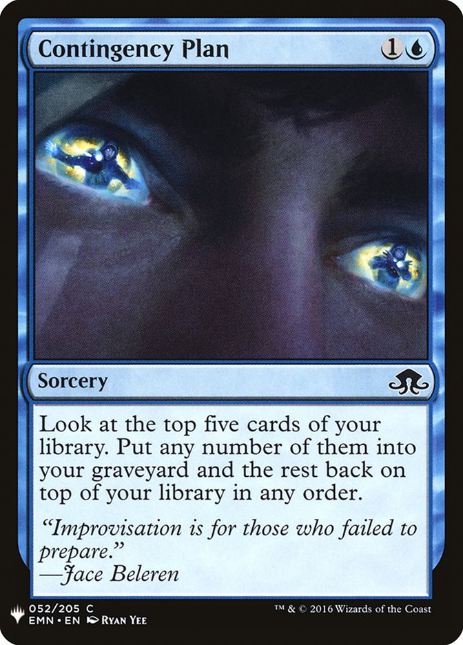 Contingency Plan [Mystery Booster] | Galactic Gamez