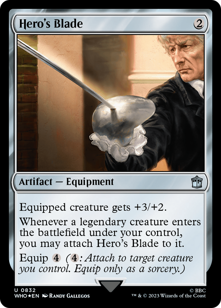 Hero's Blade (Surge Foil) [Doctor Who] | Galactic Gamez