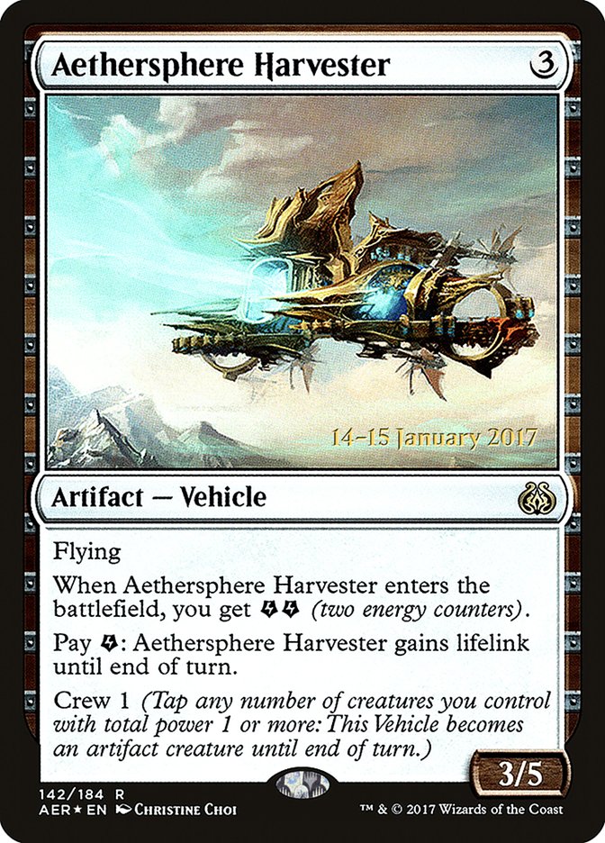 Aethersphere Harvester [Aether Revolt Prerelease Promos] | Galactic Gamez